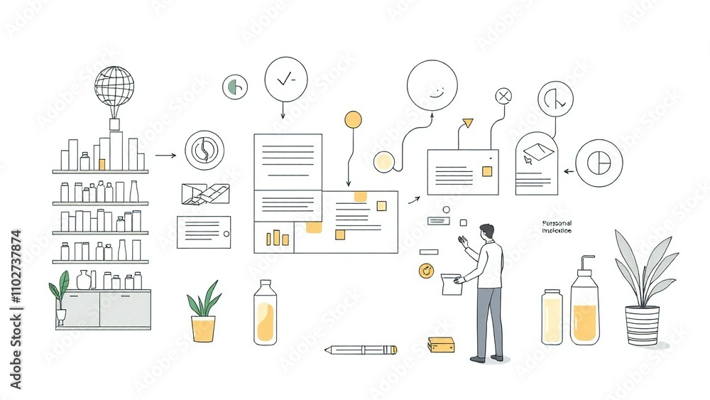 illustration of icons illustration of icons