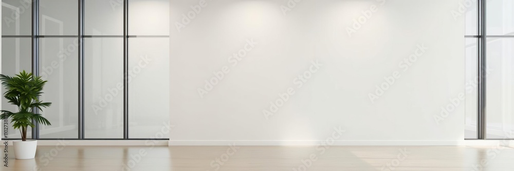 Modern office wall with a large window background, city view, contemporary design Modern office wall with a large window background, city view, contemporary design