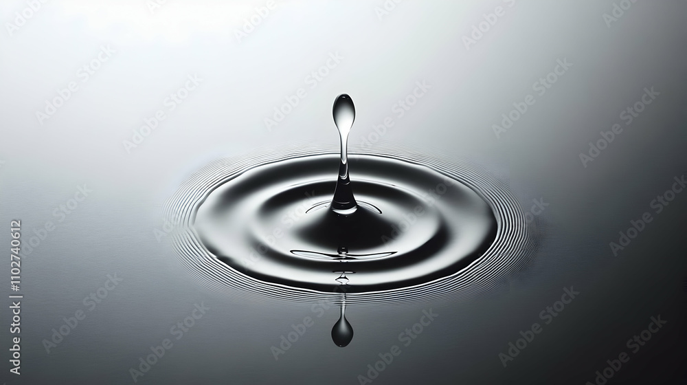 Water Drop Impact Abstract Image Water Drop Impact Abstract Image