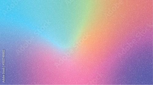 Abstract colorful pastel gradient background with noise grain texture, featuring smooth transition between soft colors