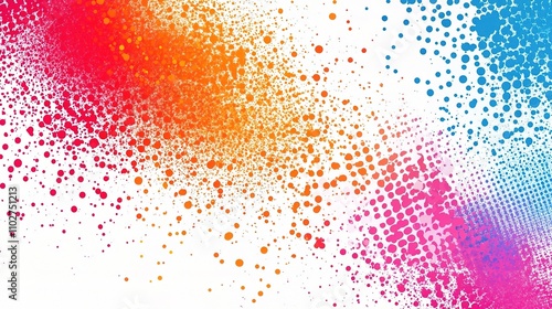 Wallpaper Mural Vibrant Abstract Background with Colorful Dots and Splatter Effects Torontodigital.ca
