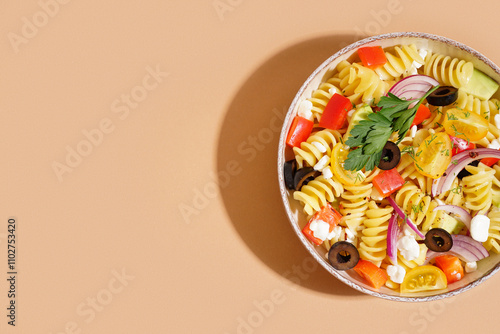 Fresh mediterranean pasta s...