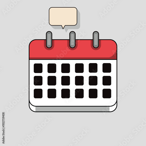 A Vector calendar date icon 