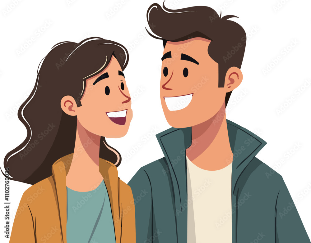 Cheerful Young Professionals Engaging in Conversation Cheerful Young Professionals Engaging in Conversation