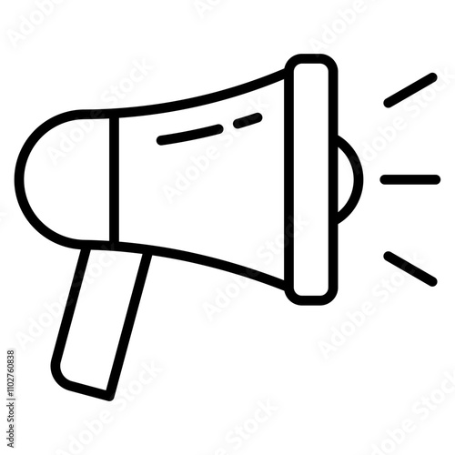 Bullhorn  Icon Element For Design