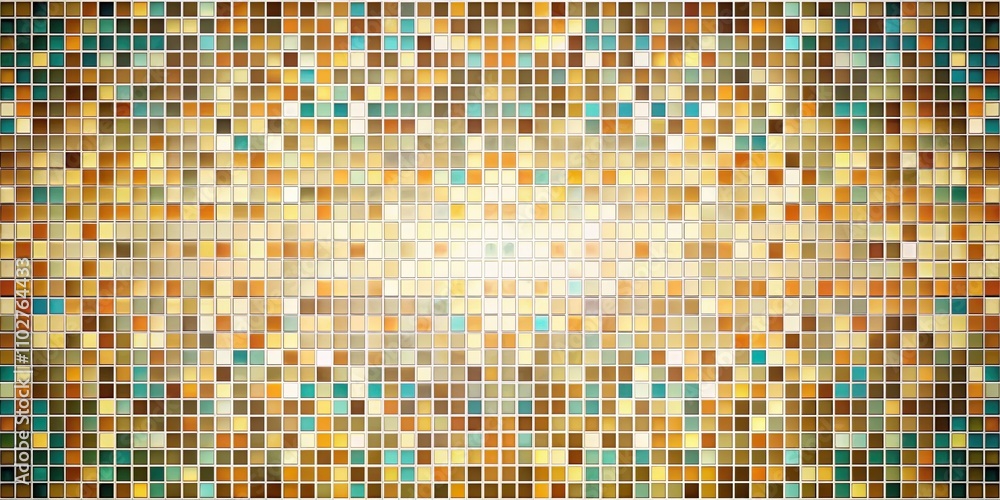 Fototapeta premium Abstract background of mosaic tiles with squares , texture, geometric, colorful, design, pattern, abstract, squares