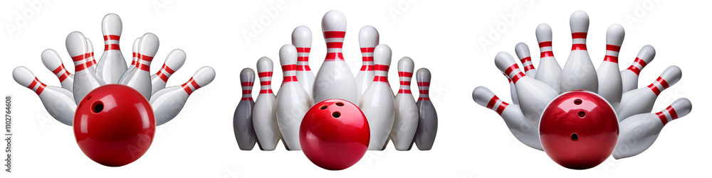 Die-cut bowling ball and pins with isolated background for sports-themed designs. Die-cut bowling ball and pins with isolated background for sports-themed designs.