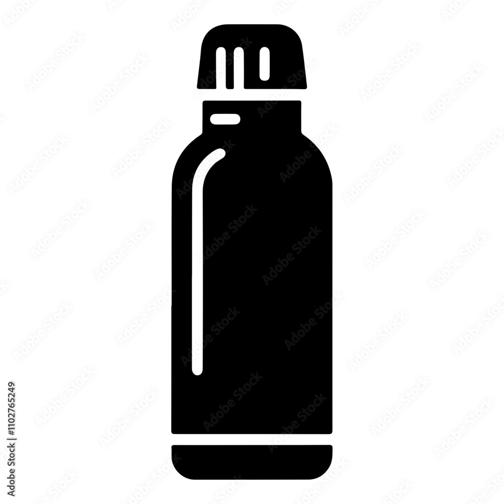 Portable and Insulated Water Thermos Icon in a Clean Vector Design for Everyday Convenience Portable and Insulated Water Thermos Icon in a Clean Vector Design for Everyday Convenience