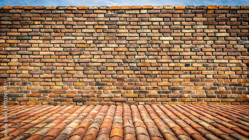 Rooftop surface texture with bricks and stone structure , rooftop, bricks, stone, surface, texture, structure