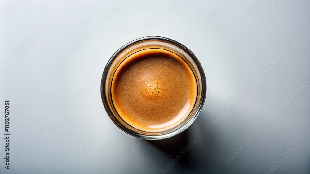 Coffee's abstract design, captured in a top-down shot. Coffee's abstract design, captured in a top-down shot.