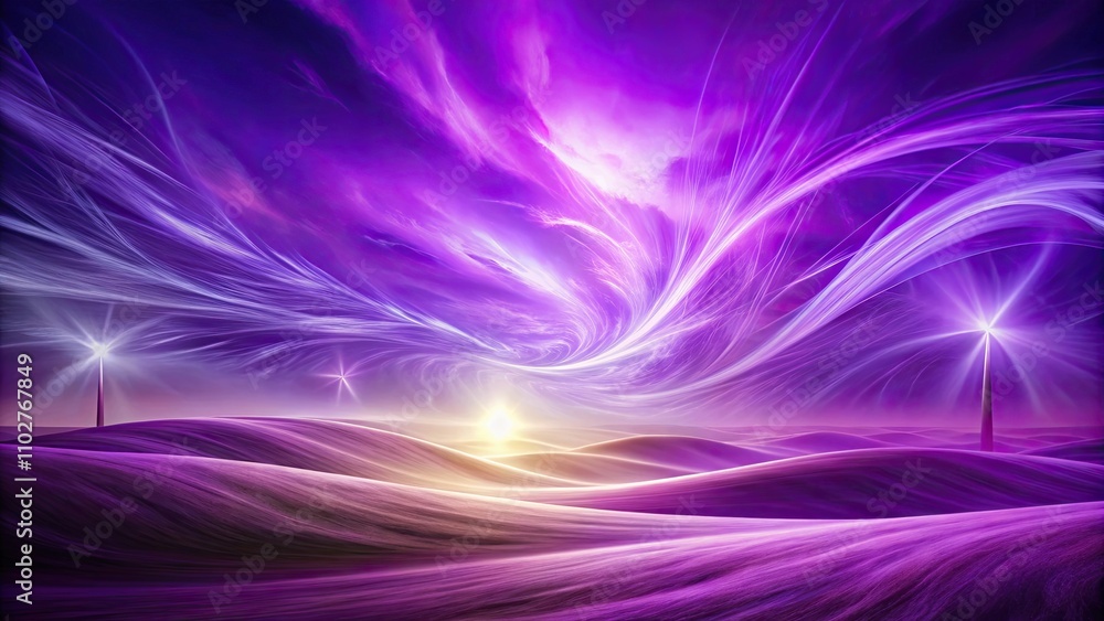 Vibrant purple energy wind blowing through abstract landscape, energy, wind, vibrant, purple, abstract, power, nature Vibrant purple energy wind blowing through abstract landscape, energy, wind, vibrant, purple, abstract, power, nature