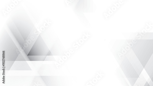Abstract  white and gray color, modern design stripes background with geometric triangle shape. Vector illustration.