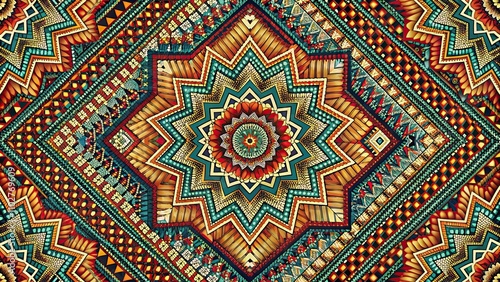 Geometric pattern of abstract fabric design, geometric, abstract, fabric, background, texture, pattern, design, shape