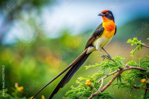 Experience the breathtaking beauty of the African Paradise Whydah through captivating photography. photo