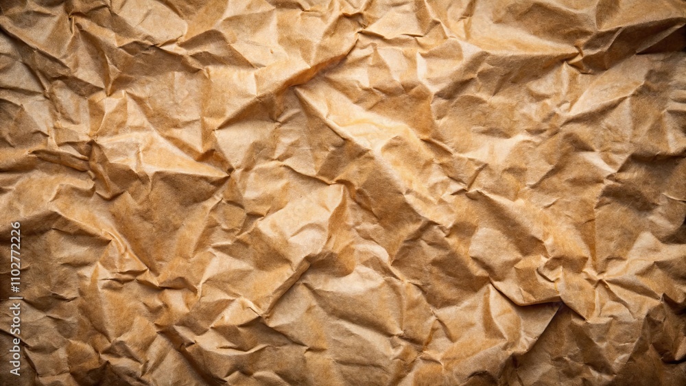 Recycled brown paper with crumpled texture, perfect for a vintage background, recycle, brown paper, crumpled, texture Recycled brown paper with crumpled texture, perfect for a vintage background, recycle, brown paper, crumpled, texture