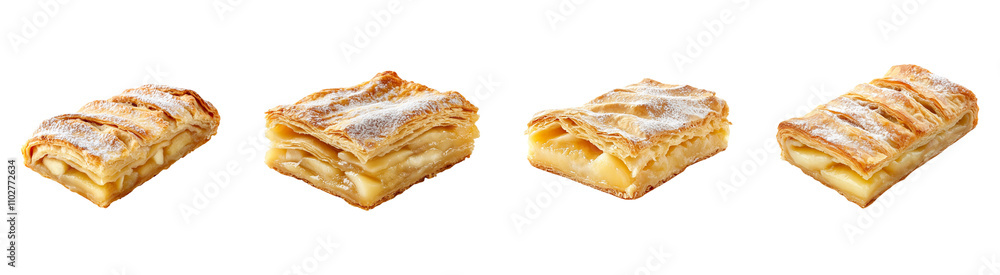 Collection Apple Pie Isolated On Transparent Background Collection Apple Pie Isolated On Transparent Background