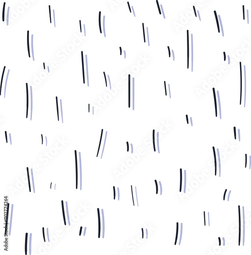 Cartoon raindrops with shadows or striped texture.