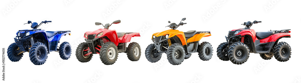 Collection ATV Isolated On Transparent Background Collection ATV Isolated On Transparent Background