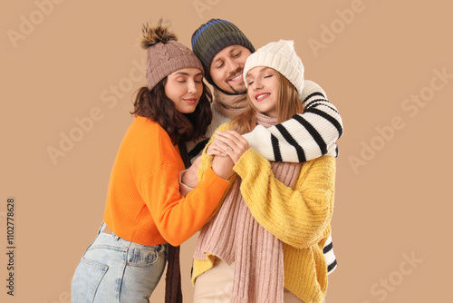Man and two beautiful women...