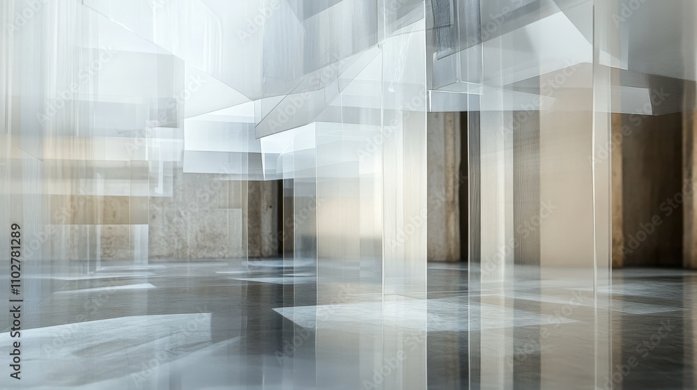 Layers of transparent shapes dynamically overlapping Layers of transparent shapes dynamically overlapping