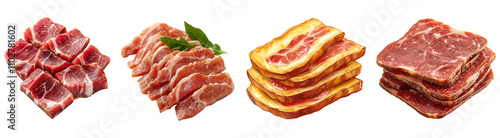 Wallpaper Mural Collection Bacon Slices Isolated On Transparent Background Torontodigital.ca