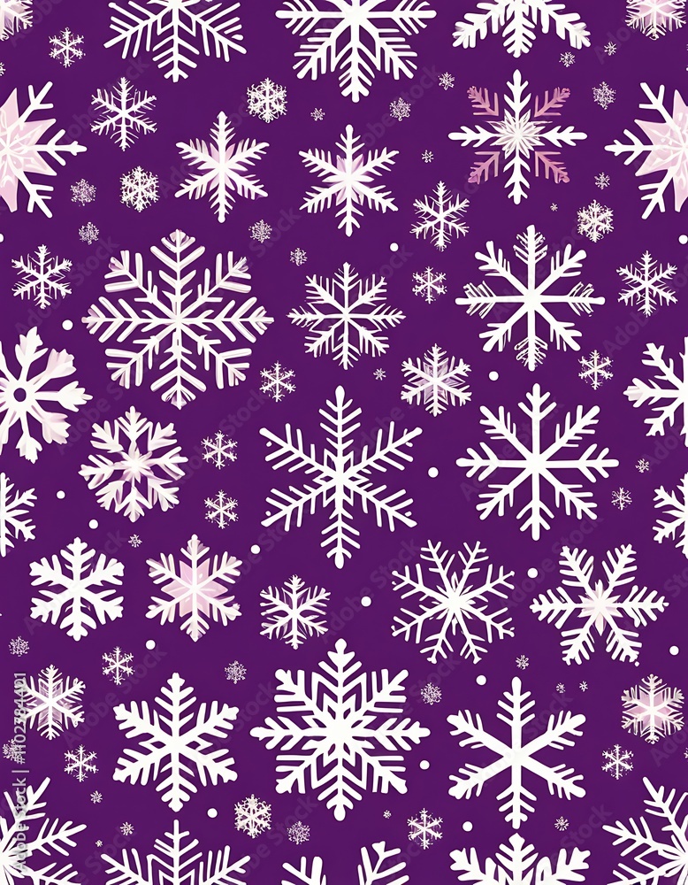 seamless pattern with snowflakes