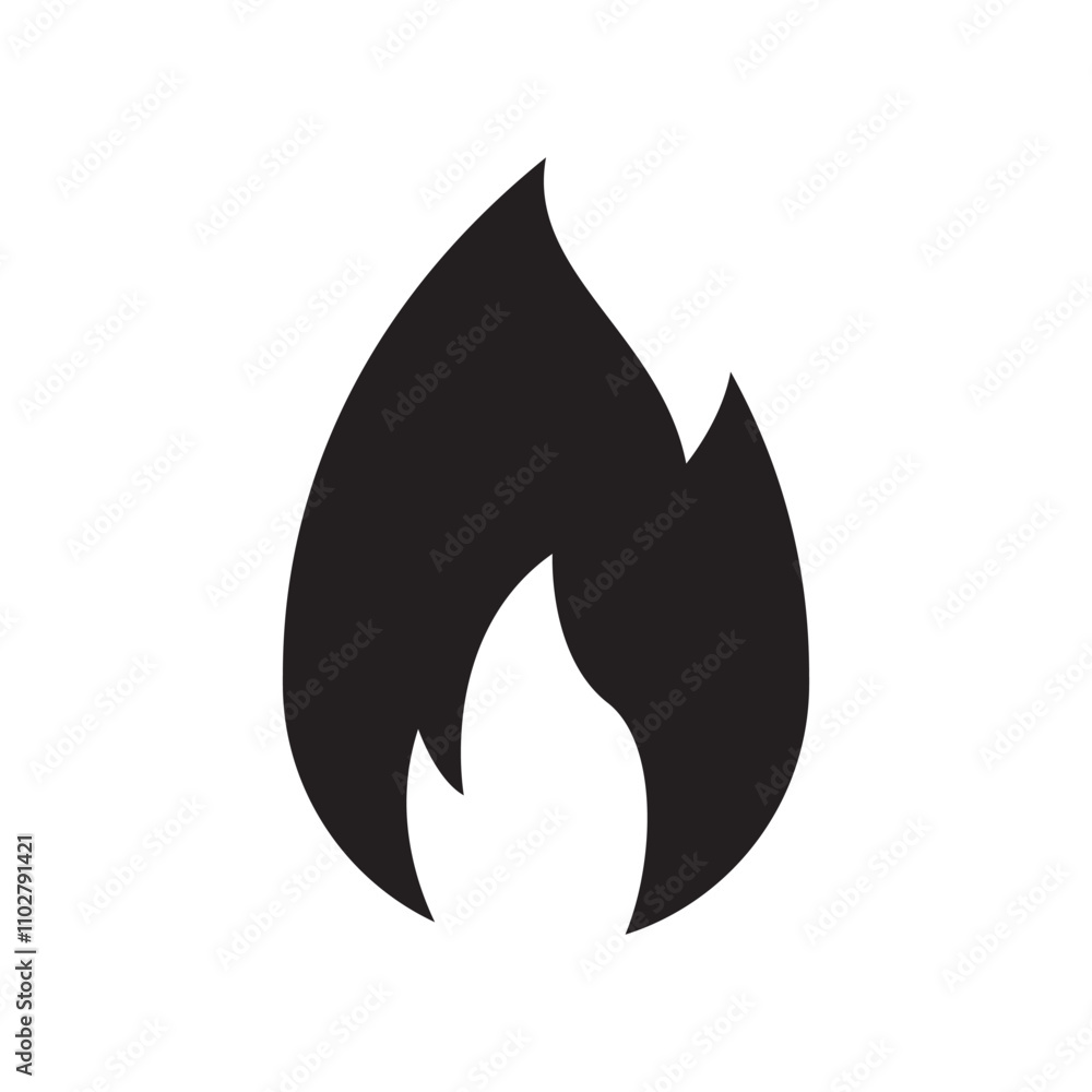hot fire icon symbol flat vector illustration hot fire icon symbol flat vector illustration