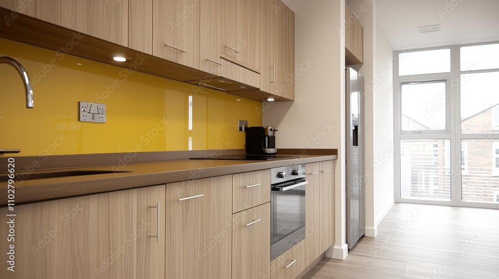 Modern Kitchen Interior Design Bright Spacious Contemporary Style with Mustard Accents Modern Kitchen Interior Design Bright Spacious Contemporary Style with Mustard Accents