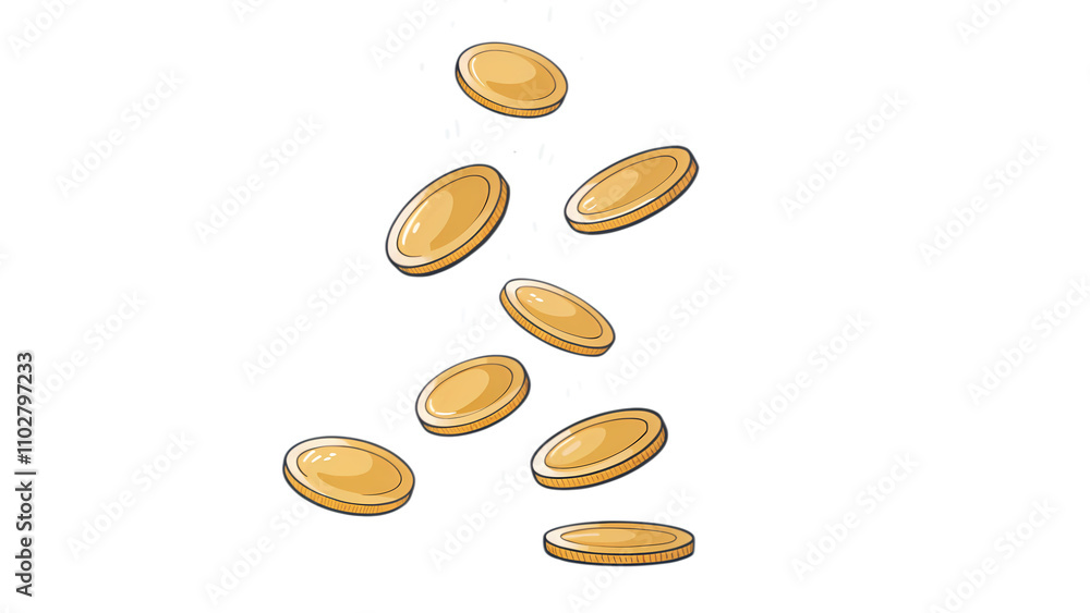 Isolated Coins: A Golden Heap of Wealth and Investment Isolated Coins: A Golden Heap of Wealth and Investment
