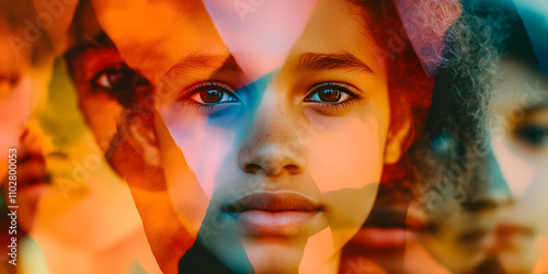 International Day for the Elimination of Racial Discrimination on Blurred Background photo