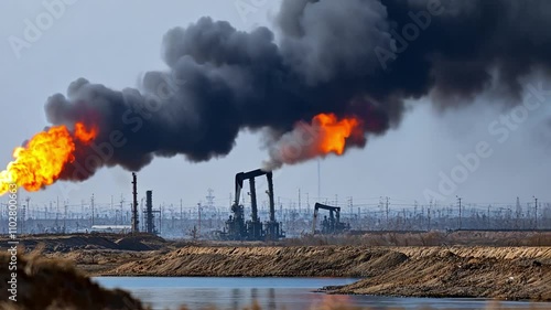 Oil and gas in geopolitical conflicts, highlighting the global impact of energy resources