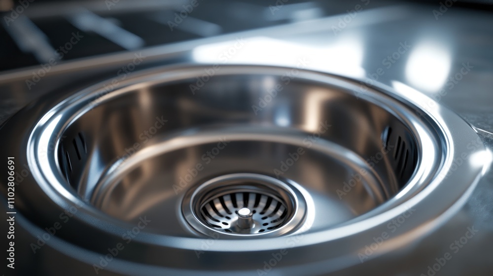 Stainless Steel Kitchen Sink: A Close-Up View of Modern Kitchen Design Stainless Steel Kitchen Sink: A Close-Up View of Modern Kitchen Design