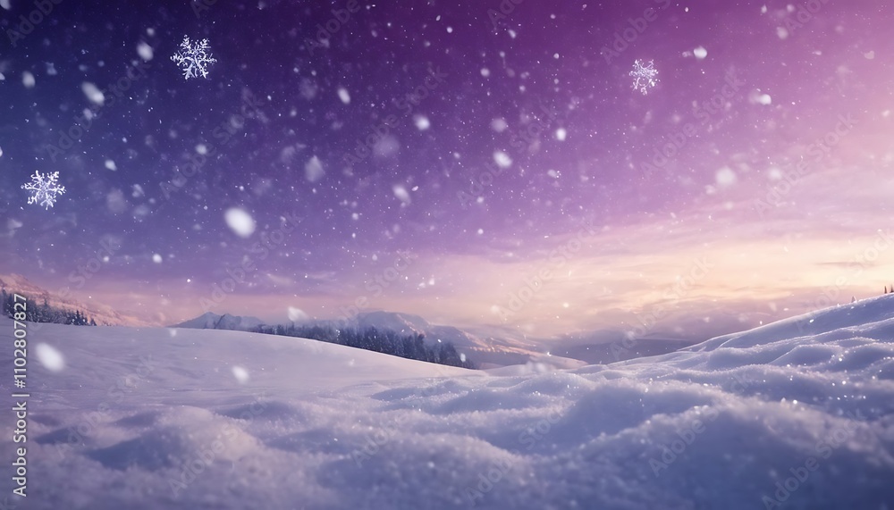snow background Winter landscape with snow covered trees and pink sky with clouds at sunset 9 snow background Winter landscape with snow covered trees and pink sky with clouds at sunset 9