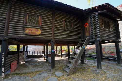 Monpa people Folk Houses in China Ethnic Museum photo