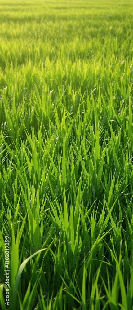 Lush green landscape with tall blades of grass swaying in the wind, serene atmosphere, earthy tones, nature landscape, foliage Lush green landscape with tall blades of grass swaying in the wind, serene atmosphere, earthy tones, nature landscape, foliage