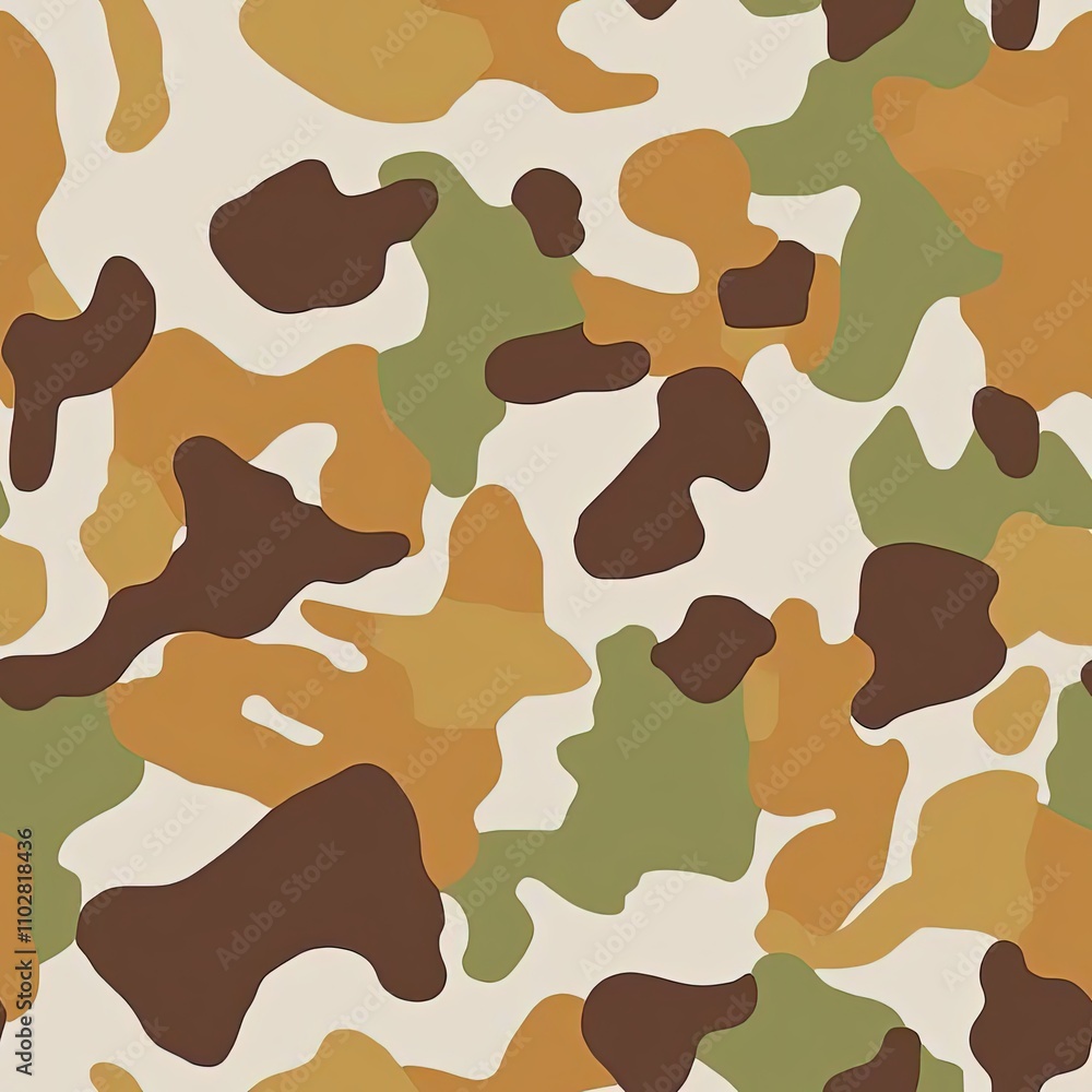 Fototapeta premium Tactical Military Frogskin Hunting Hunter Camouflage Pattern, Seamless Camo Texture