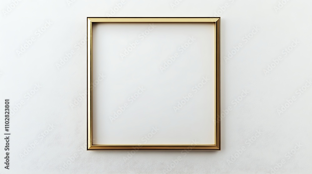 Empty gold ornate picture frame. Empty gold ornate picture frame.