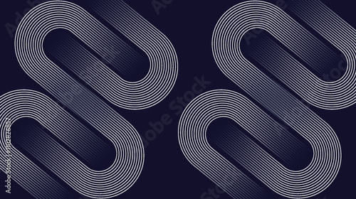 Modern abstract design with smooth, curved geometric lines forming an elegant S-shape on a dark background, perfect for contemporary digital projects and branding