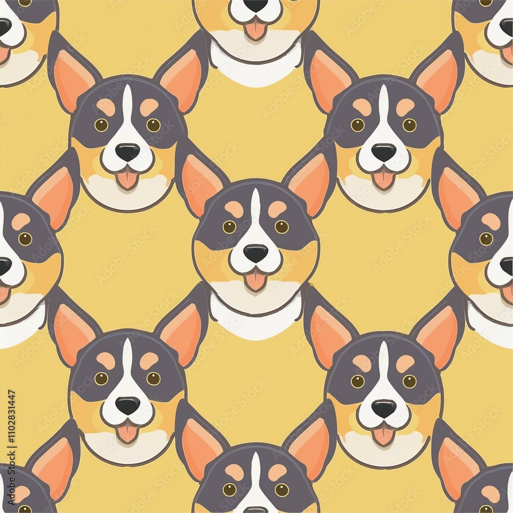 Obraz premium pattern with dogs