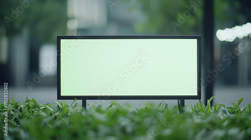 Blank Signage in Urban Oasi...