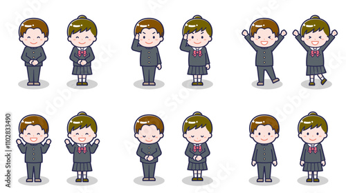 中高生の男女 01