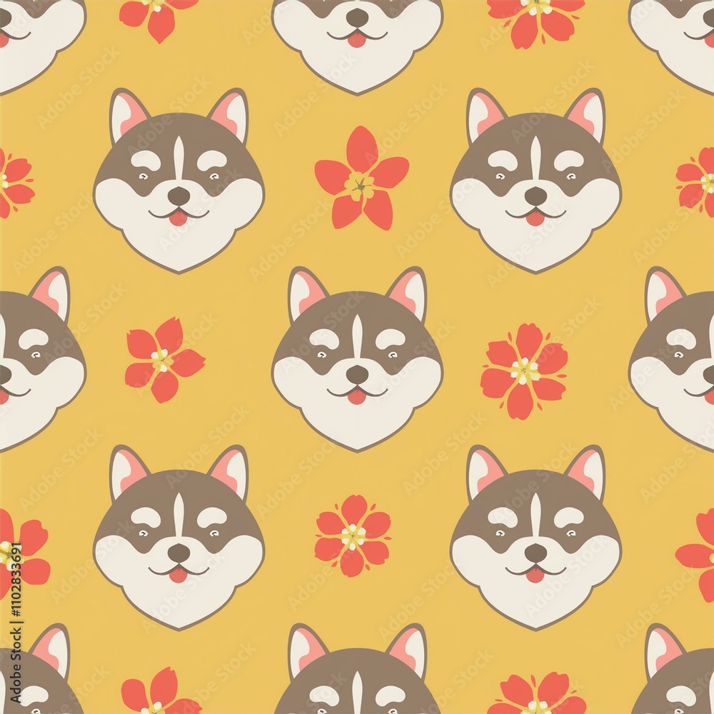 seamless pattern with cats seamless pattern with cats