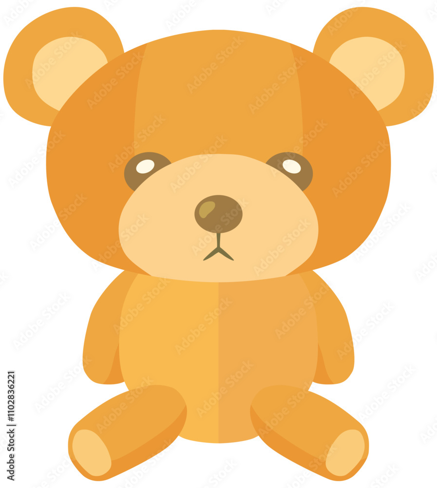 クマのぬいぐるみ ベクター素材 クマのぬいぐるみ ベクター素材