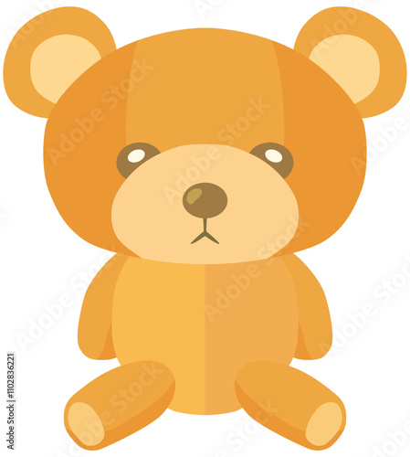 クマのぬいぐるみ ベクター素材