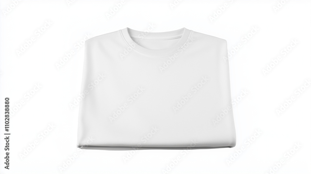 Folded White T-Shirt Mockup Folded White T-Shirt Mockup