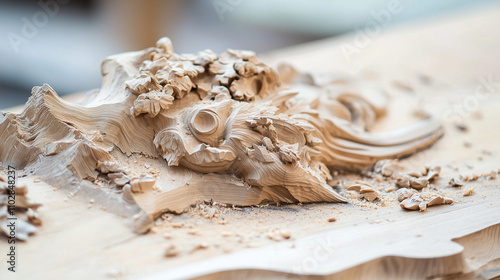Intricate Wood Carving: Clo...