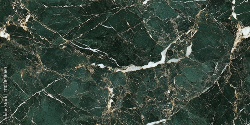 seamless of  green marble texture background with white curly veins