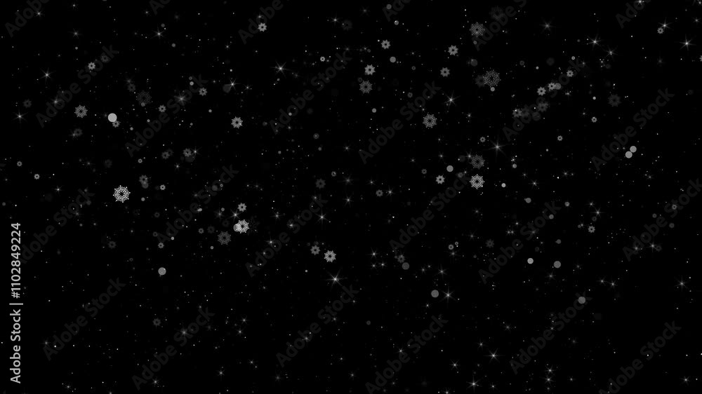 Snowflakes falling down on a dark blue background snowfall overlay, black background winter, slowly falling snow effect. Winter and Holidays 2025 snow particles Christmas background blinking stars Snowflakes falling down on a dark blue background snowfall overlay, black background winter, slowly falling snow effect. Winter and Holidays 2025 snow particles Christmas background blinking stars