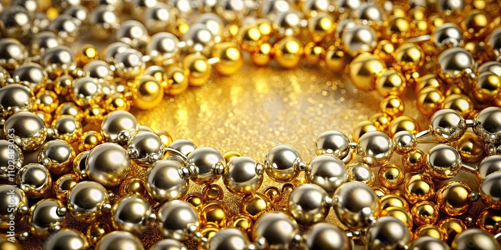 Background of shiny gold and silver details, luxurious, elegant, metallic, shimmer, reflective, abstract, ornate Background of shiny gold and silver details, luxurious, elegant, metallic, shimmer, reflective, abstract, ornate