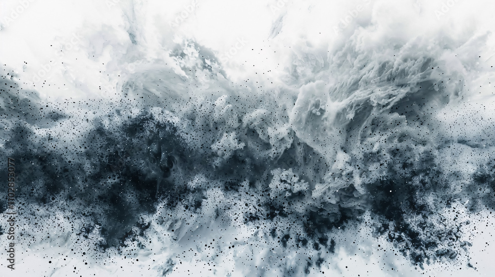 A powerful storm with dark clouds against a transparent background. A powerful storm with dark clouds against a transparent background.